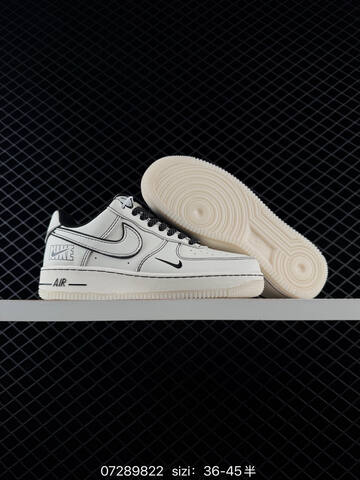 Nike Air Force 1 07 LV8 Off White Black EU 36-45 Skate - Unisex (BS-70057)