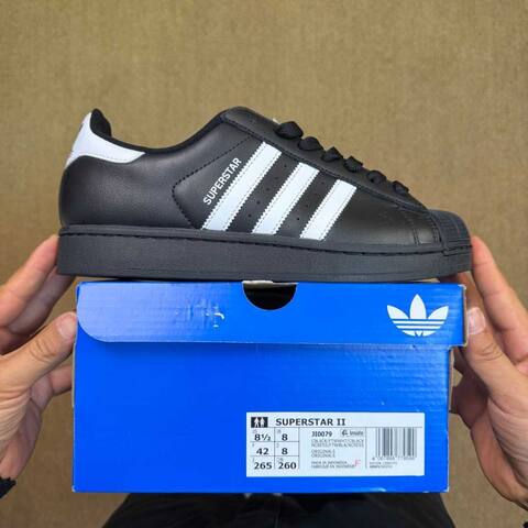 Adidas Superstar 2 JI0079 Black White Casual (BS-87008)