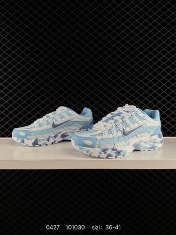 Nike P-6000 Light Blue White With Navy Accents 36-41 Running - Unisex (BS-71827)