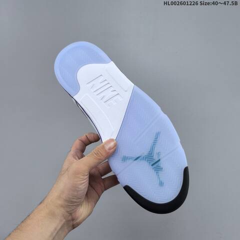Jordan Air Jordan 5 Retro White Purple Black Teal 40 47 5 Basketball - Men's (BS-67271)