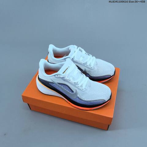 Nike Air Zoom Pegasus 42 White Black Grey Orange EU 36-45 Running Shoe - Unisex BS-59922
