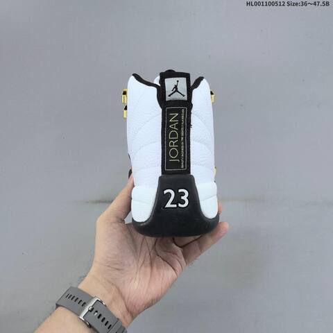 Jordan Air Jordan 12 Retro Royalty White Black Gold EU 36-47 5 Basketball - Unisex (BS-65982)