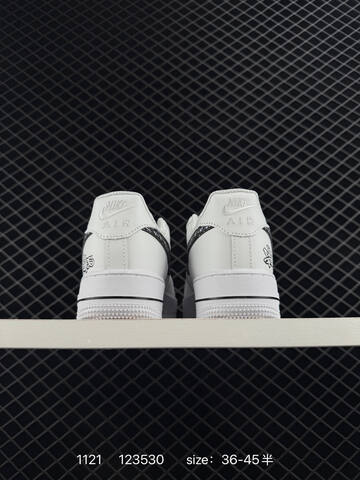 Nike Air Force 1 07 Low White Black Speckled EU 36-45 Lifestyle - Unisex (BS-74087)
