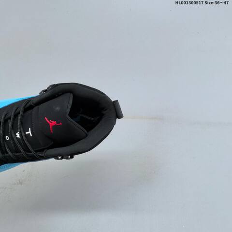 Jordan Air Jordan 12 Retro Black Gamma Blue Red 36 47 Basketball - Unisex (BS-65942)