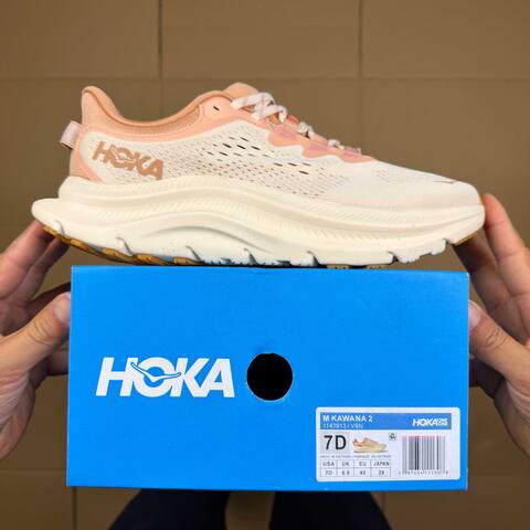 HOKA Kawana 2 Cream Light Peach Off White Running Shoe Running Sneakers BS-86918