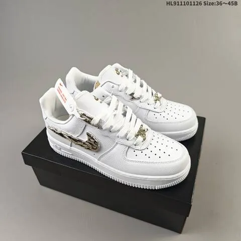 Nike Air Force 1 07 white metallic silver gold EU 36-45 sneaker