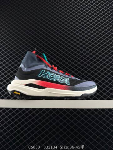 HOKA ONE ONE Tecton X Black Grey Red White Cyan EU 36-45 Trail Shoe Trail Running Sneakers - Unisex (BS-86580)