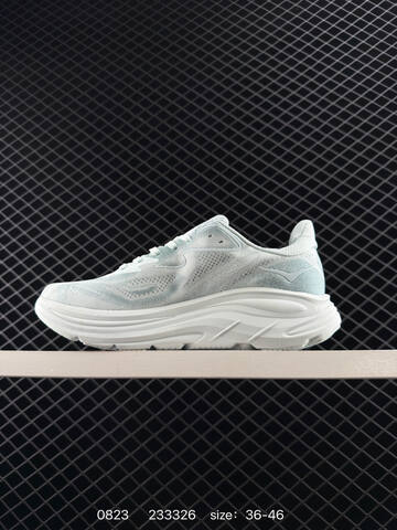 HOKA ONE ONE Clifton 9 Light Blue White EU 36-46 Running Shoe Running Sneakers - Unisex (BS-86479)