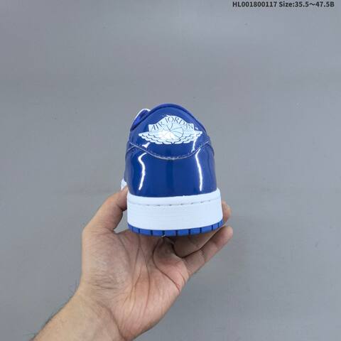 Nike Air Jordan 1 Low Storm Blue White Royal Blue 35 5-47 5 Basketball - Unisex (BS-66947)