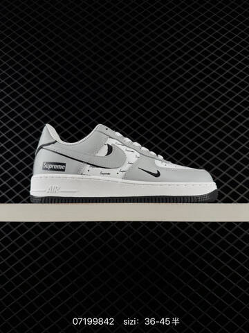 Nike Air Force 1 07 Low White Black Grey Red EU 36-45 Lifestyle - Unisex (BS-70168)