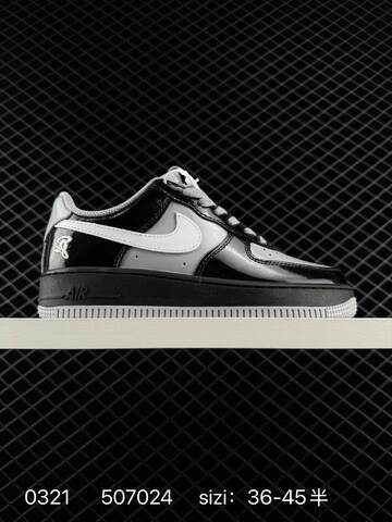 Nike Air Force 1 07 Low Black White Gray 36-45 Lifestyle - Unisex (BS-72551)