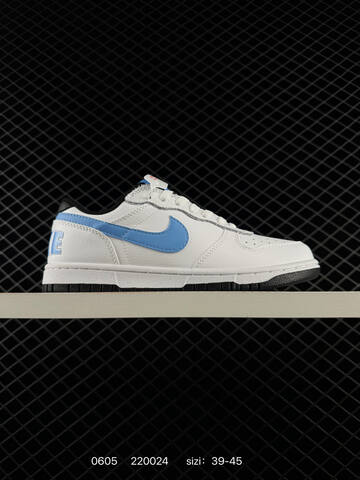 Nike Big Low 355152-106 White Light Blue Black EU 39-45 Skate - Unisex (BS-70960)