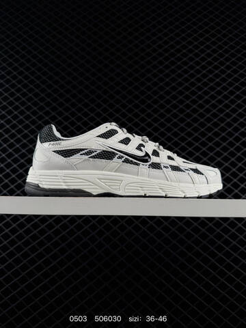 Nike P-6000 Black White Grey 36-46 Running - Unisex (BS-71712)