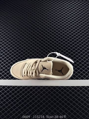Jordan Air Jordan 4 Retro Light Grey Navy White Gum Brown EU 38-46 Basketball Shoe - Unisex (BS-81234)