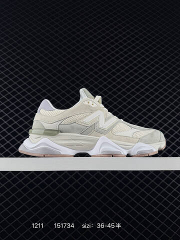 New Balance 9060 Off White Light Grey Light Green White Pink EU 36-45 Sneaker - Unisex (BS-82495)