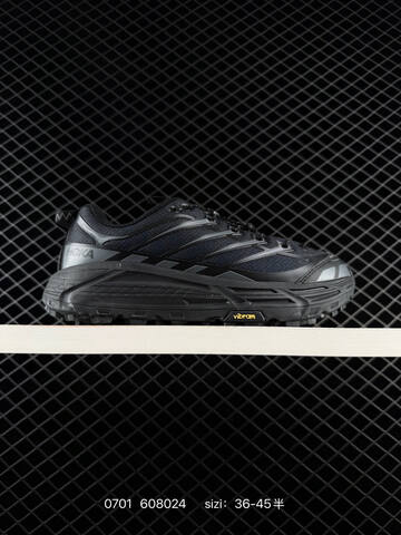 HOKA ONE ONE MAFATE THREE 2 Black Dark Grey EU 36-45 Trail Shoe Trail Running Sneakers - Unisex (BS-86177)