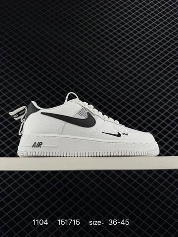 Nike Air Force 1 07 White Black 36-45 Casual - Unisex (BS-74370)
