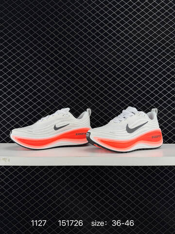 Nike Air Zoom Vomero Plus ReactX HV8150-003 White Grey Neon Coral 36-46 Running - Unisex (BS-73978)