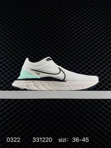 Nike Zoom React Infinity Run Flyknit 3 White Black Cream Multicolor 36-45 Running - Unisex (BS-72513)