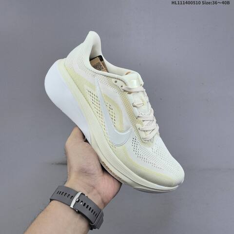 Nike Air Zoom Pegasus 42 Cream White Pale Yellow EU 36-40 Running Shoe - Unisex BS-60422