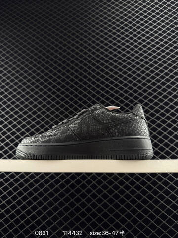 Nike Air Force 1 07 Low Black Snakeskin EU 36-47 Lifestyle - Unisex (BS-80798)