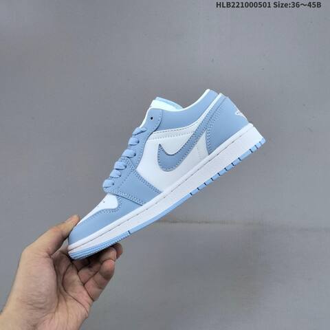Jordan Air Jordan 1 Low Aluminum White Navy EU 36 45 Casual - Unisex (BS-66059)