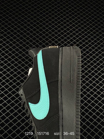 Nike Air Force 1 07 Black Turquoise EU 36-45 Lifestyle - Unisex (BS-73589)
