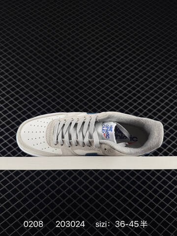 Nike Air Force 1 Low Light Grey White Blue EU 36-45 5 Lifestyle - Unisex (BS-72793)