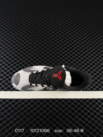 Nike Zoom Kobe 6 CNY Black White Gray With Red Accents 38-46 5 Basketball - Unisex (BS-73108)