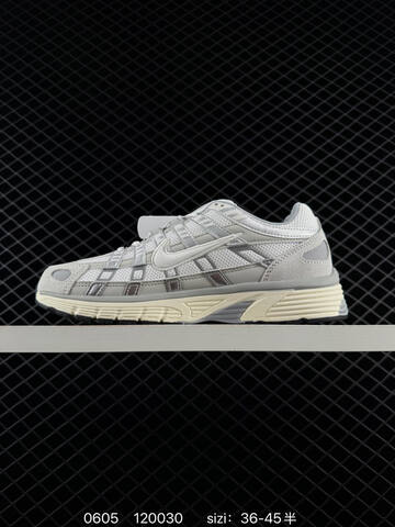 Nike P-6000 Light Grey Silver Cream White EU 36-45 Running - Unisex (BS-70955)