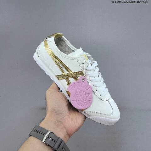 Onitsuka Tiger MEXICO 66 Cream Brown White Gold EU 36-45 Sneaker Casual Sneakers - Unisex (BS-68812)