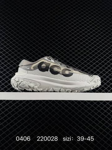 Nike ACG Mountain Fly 2 Low Multiple Colorways Light Grey Dark Grey Orange Triple Black Light Grey Khaki Black EU 39-45 Trail - Unisex (BS-72271)