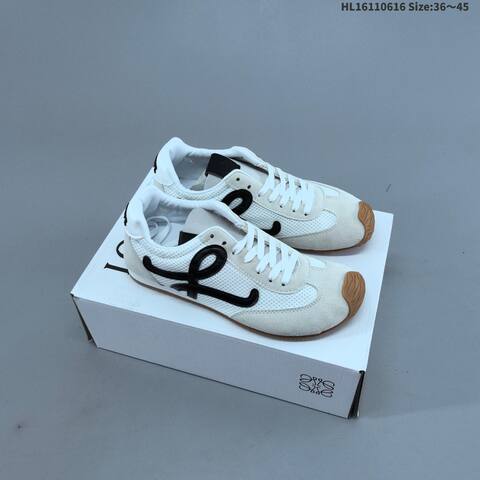 Loewe Ballet Runner 2 0 Black White Gum Brown EU 36-45 Running Shoe Running Sneakers - Unisex (BS-69490)