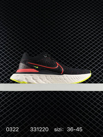 Nike Zoom React Infinity Run Flyknit 3 White Black Cream Multicolor 36-45 Running - Unisex (BS-72513)