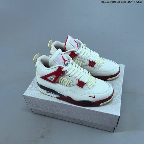 Jordan Air Jordan 4 Nigel Sylvester Sail Cinnabar Sail Cinnabar Black EU 36-47 5 Basketball - Unisex (BS-66011)