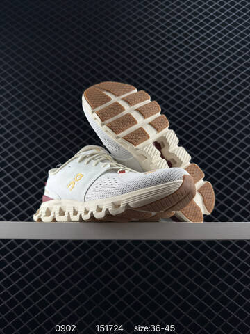 On Cloudsurfer 4 White Cream Gold Burgundy EU 36-45 Running Shoe Running Sneakers - Unisex (BS-85505)