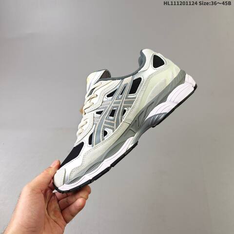 ASICS Gel-NYC Black Grey Cream Silver EU 36-45 Running Shoe Running Sneakers - Unisex (BS-69240)