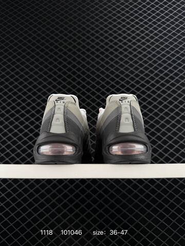 Nike Air Max 95 Gray Black White With Pink Accents 36-47 Lifestyle - Unisex (BS-74149)