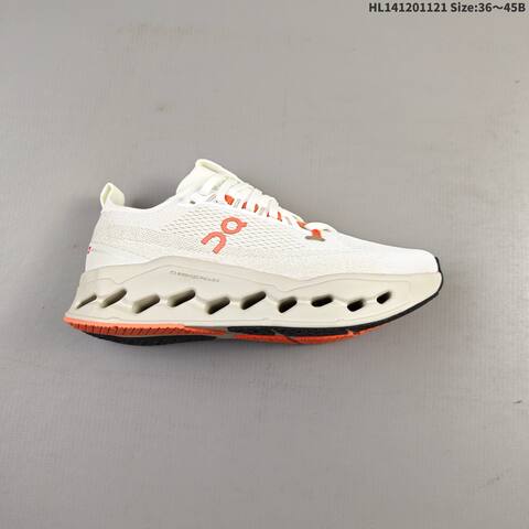 On Cloudsurfer Max Off White Beige Orange Black EU 36-45 Running Shoe Running Sneakers - Unisex (BS-69789)