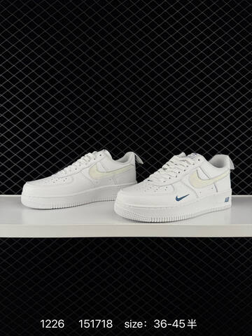 Nike Air Force 1 07 White Iridescent Blue EU 36-45 5 Lifestyle - Unisex (BS-73465)