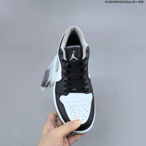 Jordan Air Jordan 1 Low Black White Gray EU 36-45 Lifestyle - Unisex (BS-67120)