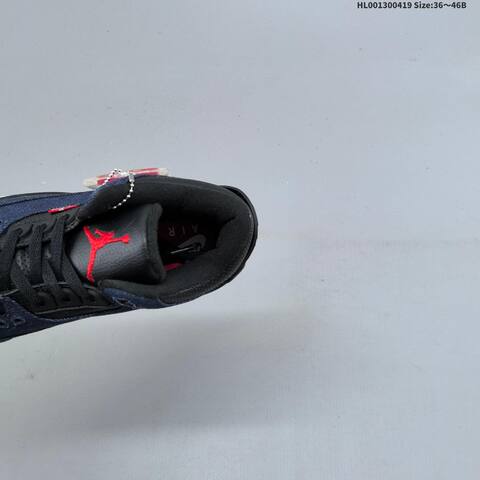 Jordan Air Jordan 3 Retro SP x Levi s Navy Denim Black White Red 36 46B Basketball - Women's (BS-66134)
