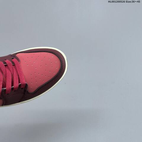 Jordan Air Jordan 1 Mid SE Pink And Burgundy Valentine s Day 36 45 Casual - Unisex (BS-65873)