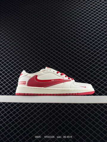 Jordan Air Jordan 1 Low Travis Scott Reverse Mocha Supreme Off White Red EU 36-45 Sneaker - Unisex BS-80835
