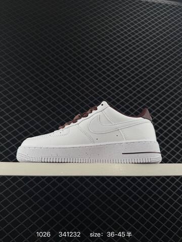 Nike Air Force 1 07 White Burgundy 36-45 5 Casual - Unisex (BS-74549)