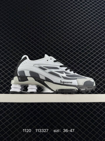 Nike Shox Ride 2 SP x Supreme Gray Black Red White EU 36-47 Lifestyle - Unisex (BS-74097)