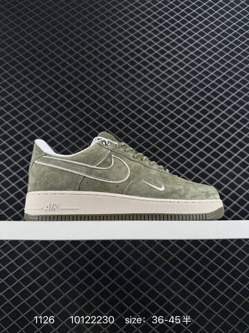 Nike Air Force 1 07 Low Olive Green White EU 36-45 Lifestyle - Unisex (BS-73990)