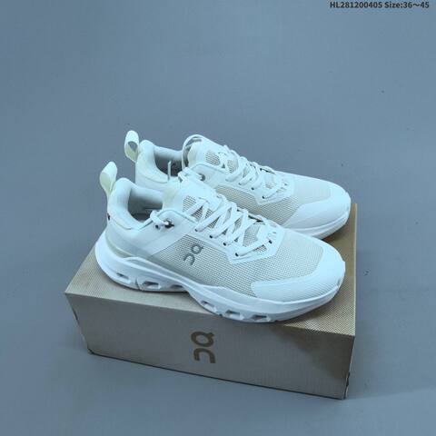 On Cloudpulse Black White Beige Orange EU 36-45 Running Shoe Running Sneakers - Unisex (BS-69634)
