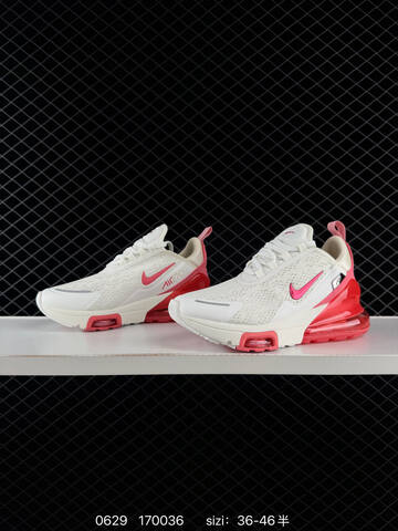 Nike Air Max 270 White Pink Red EU 36-46 Running Shoe - Unisex (BS-70523)