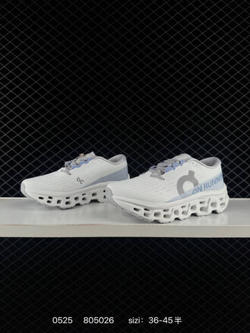 On Cloudmonster White Light Blue Grey EU 36-45 Running Shoe Running Sneakers - Unisex BS-85241